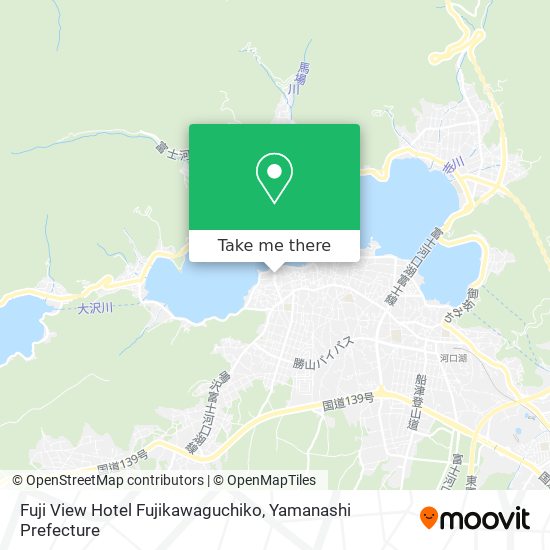 Fuji View Hotel Fujikawaguchiko map