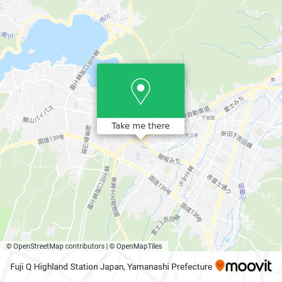 Fuji Q Highland Station Japan map