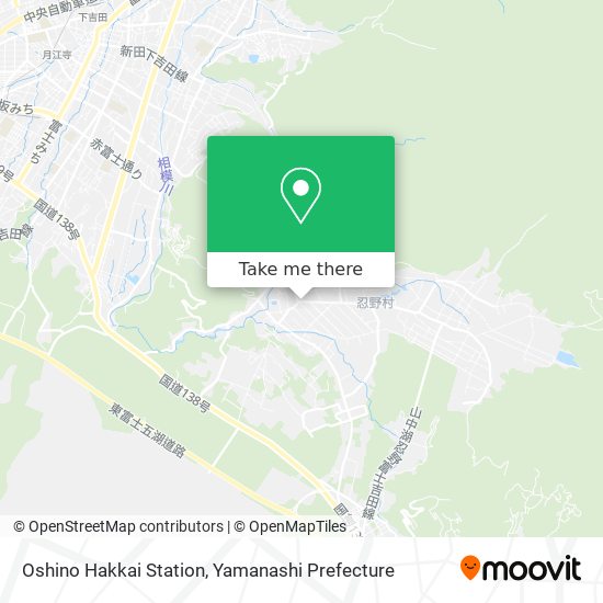 Oshino Hakkai Station map