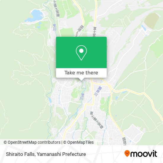 Shiraito Falls map