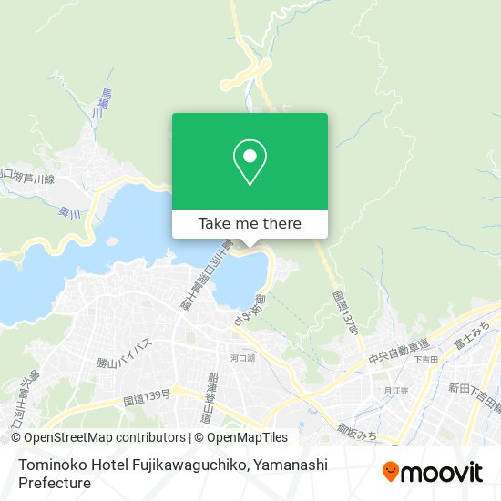 Tominoko Hotel Fujikawaguchiko map