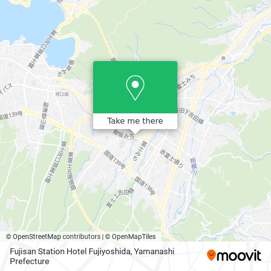 Fujisan Station Hotel Fujiyoshida map