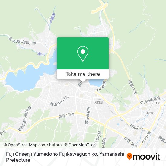 Fuji Onsenji Yumedono Fujikawaguchiko map