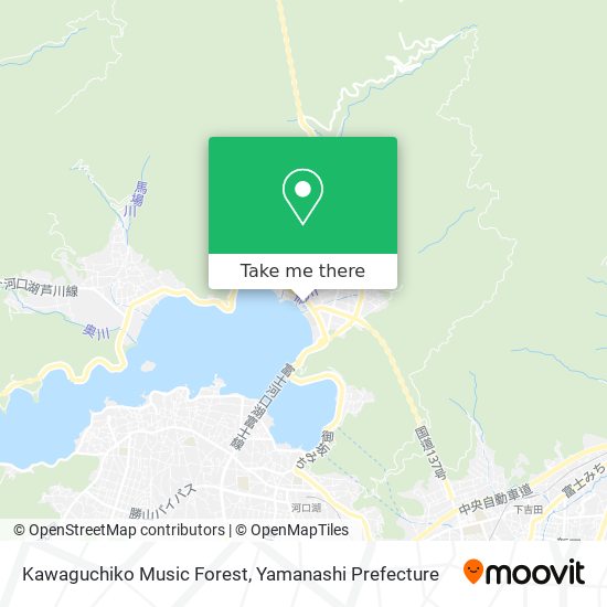 Kawaguchiko Music Forest map