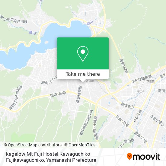 kagelow Mt Fuji Hostel Kawaguchiko Fujikawaguchiko map