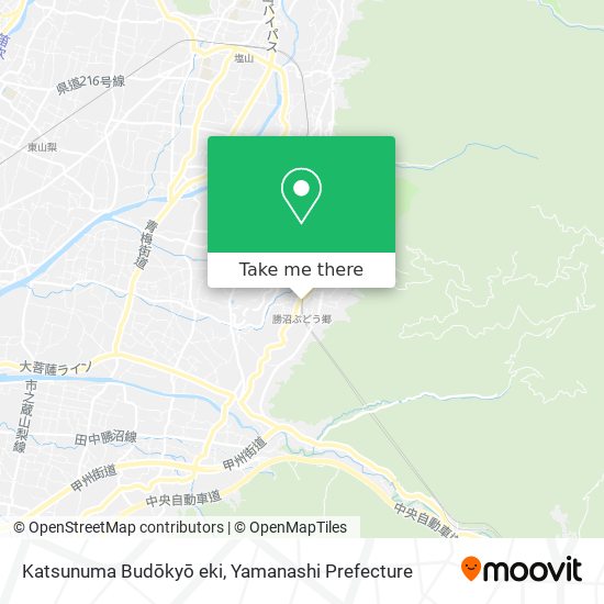 Katsunuma Budōkyō eki map