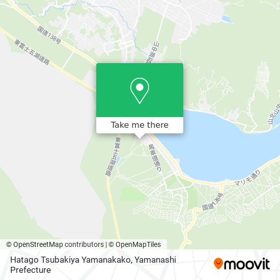 Hatago Tsubakiya Yamanakako map