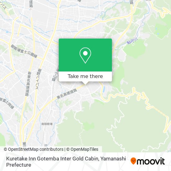 Kuretake Inn Gotemba Inter Gold Cabin map