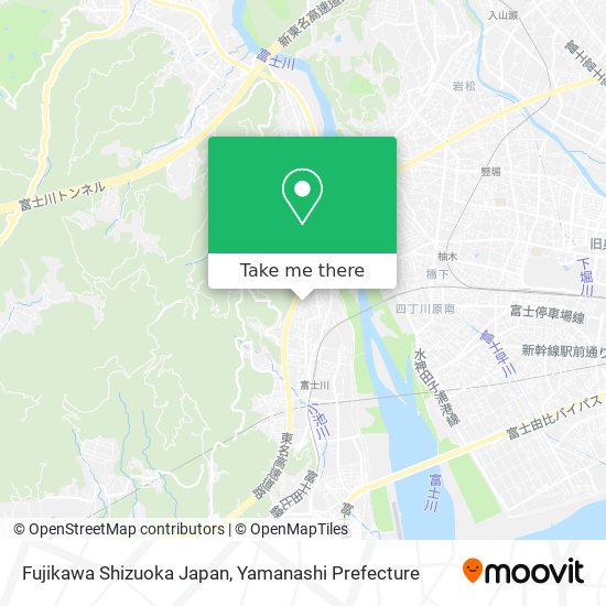 Fujikawa Shizuoka Japan map