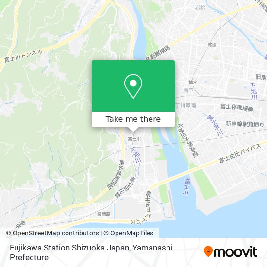 Fujikawa Station Shizuoka Japan map