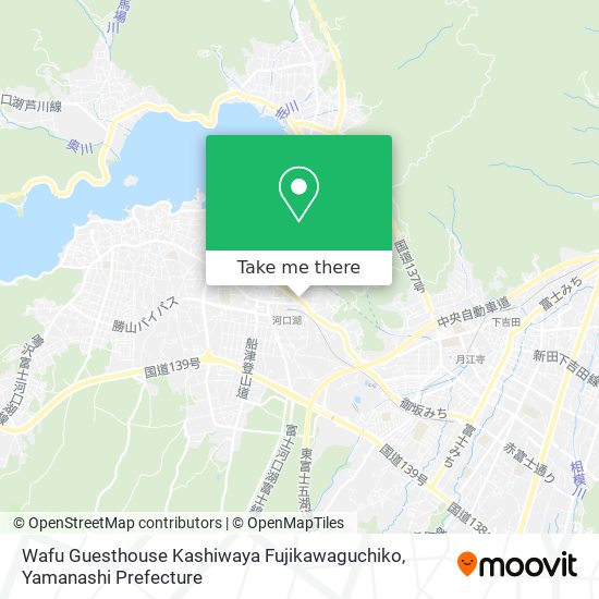 Wafu Guesthouse Kashiwaya Fujikawaguchiko map