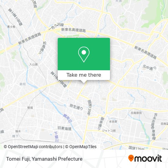 Tomei Fuji map
