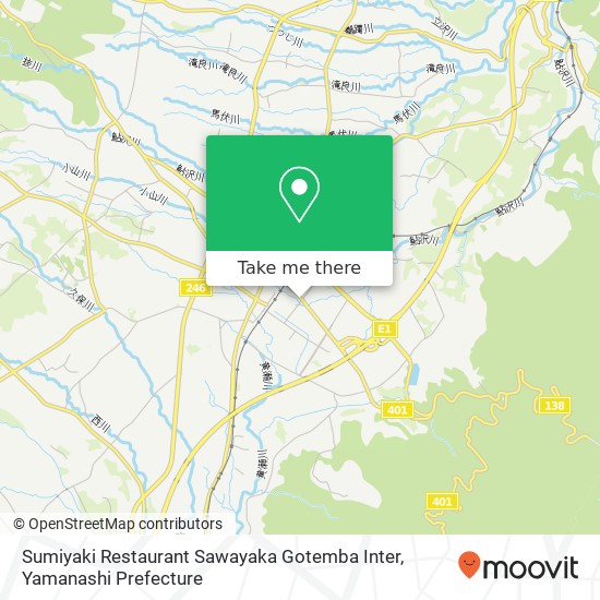 Sumiyaki Restaurant Sawayaka Gotemba Inter map