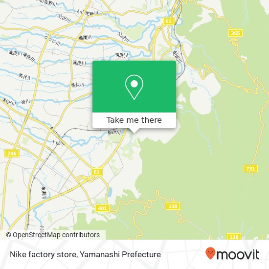Nike factory store map