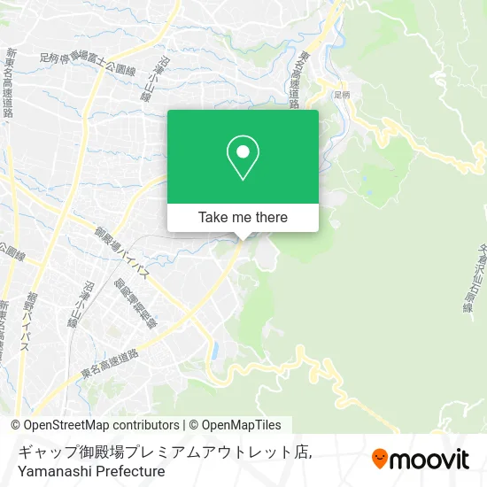 ギャップ御殿場プレミアムアウトレット店 map