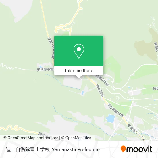 Japan Ground Self-Defense Force Fuji School map