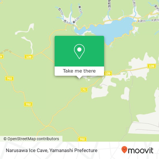 Narusawa Ice Cave map