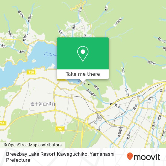 Breezbay Lake Resort Kawaguchiko map