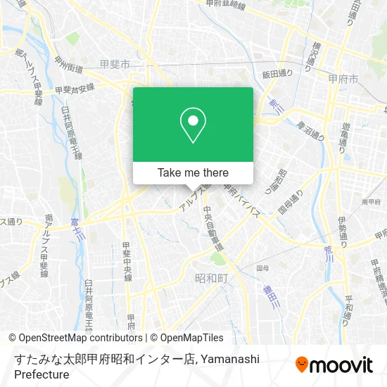 Stamina Taro Kofu Showa Interchange Store map