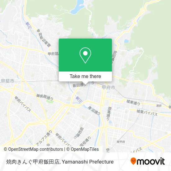 King Yakiniku Kofu Iida Branch map