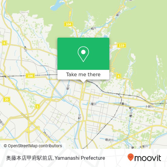 奥藤本店甲府駅前店 map