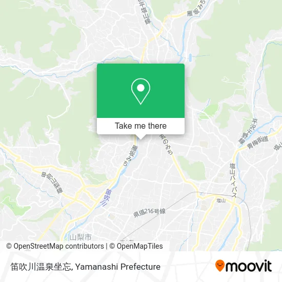 Fuefukigawa Onsen Zabutton map