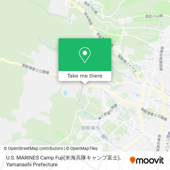 U.S. MARINES Camp Fuji(米海兵隊キャンプ富士) map