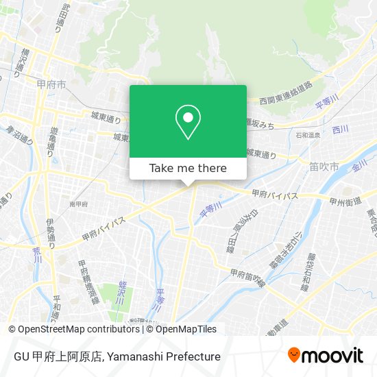 GU 甲府上阿原店 map