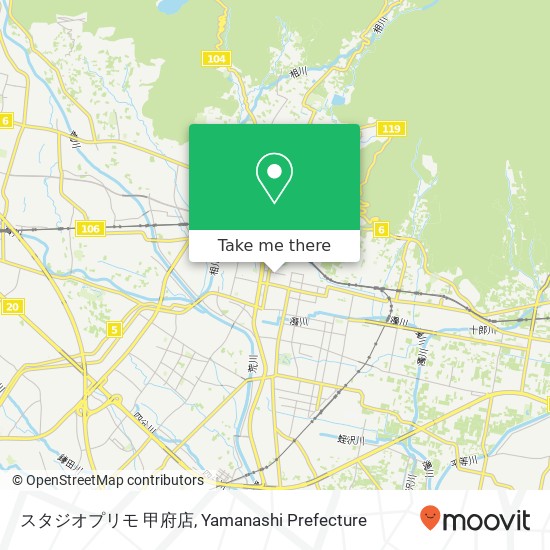 スタジオプリモ 甲府店 map