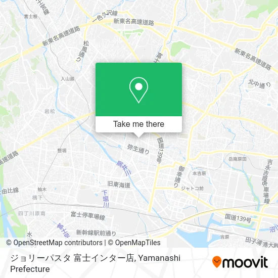 Jolly Pasta Fuji Inter Store map