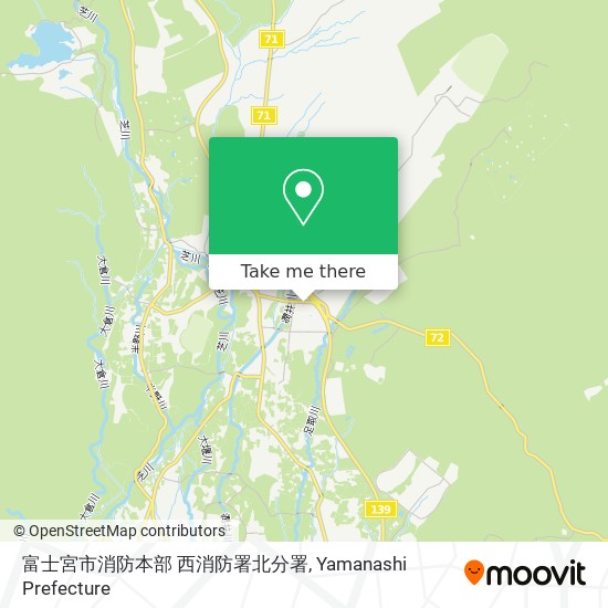 怎樣搭巴士去富士宮市的富士宮市消防本部西消防署北分署 Moovit