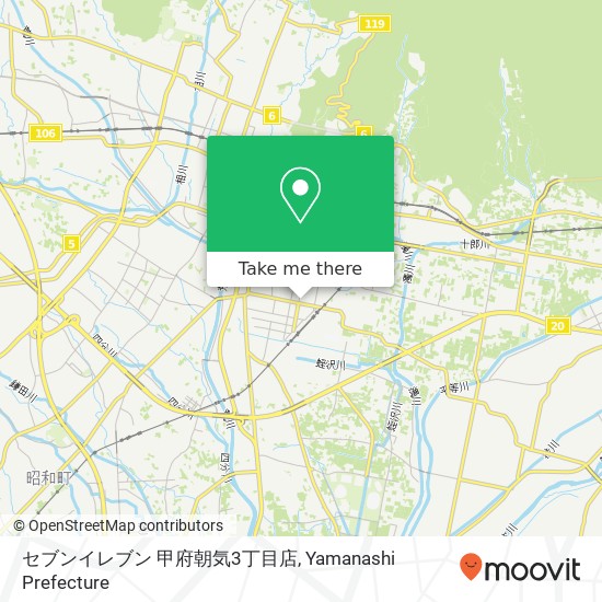 セブンイレブン 甲府朝気3丁目店 map