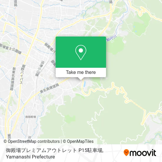 Gotemba Premium Outlets P15 Parking map
