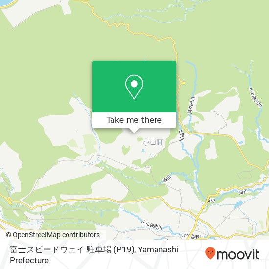富士スピードウェイ 駐車場 (P19) map