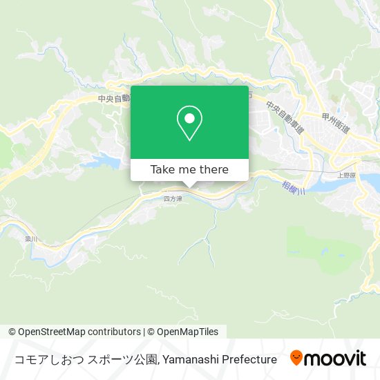 コモアしおつ スポーツ公園 map