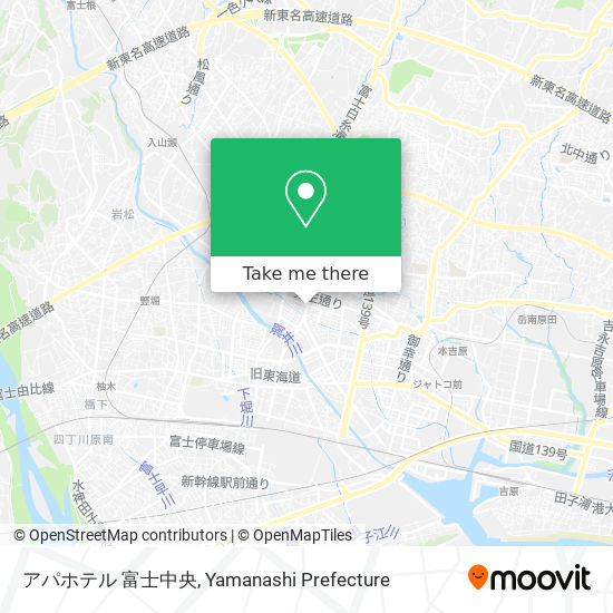 アパホテル 富士中央 map