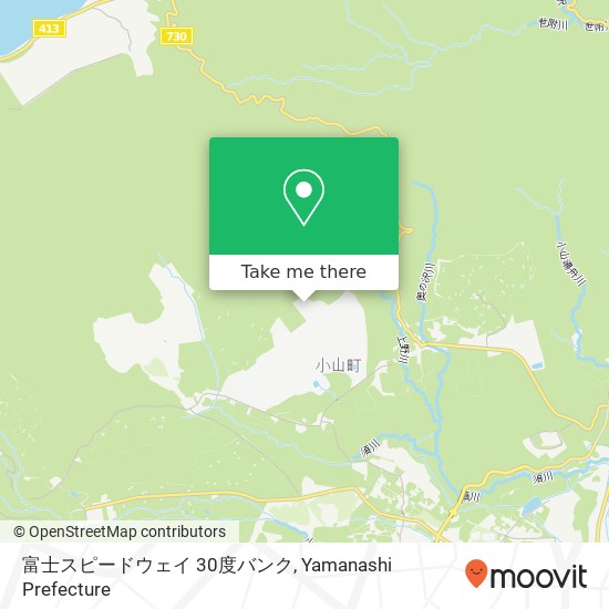 富士スピードウェイ 30度バンク map