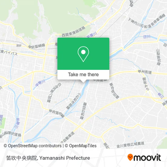 笛吹中央病院 map