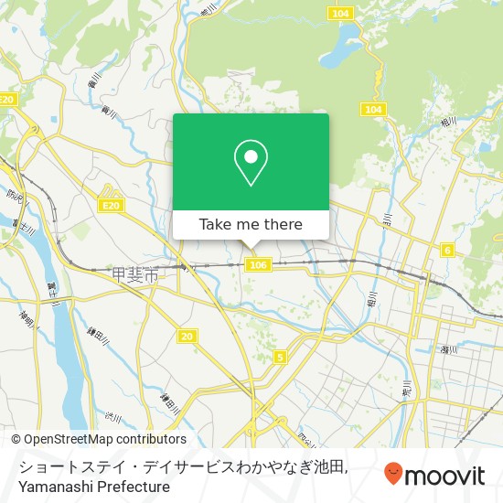ショートステイ・デイサービスわかやなぎ池田 map