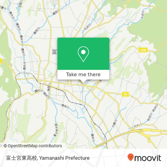 富士宮東高校 map