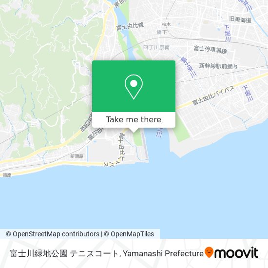 富士川緑地公園 テニスコート map