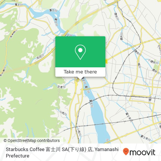 Starbucks Coffee 富士川 SA(下り線) 店 map