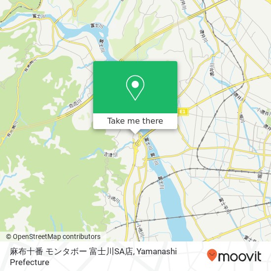 麻布十番 モンタボー 富士川SA店 map
