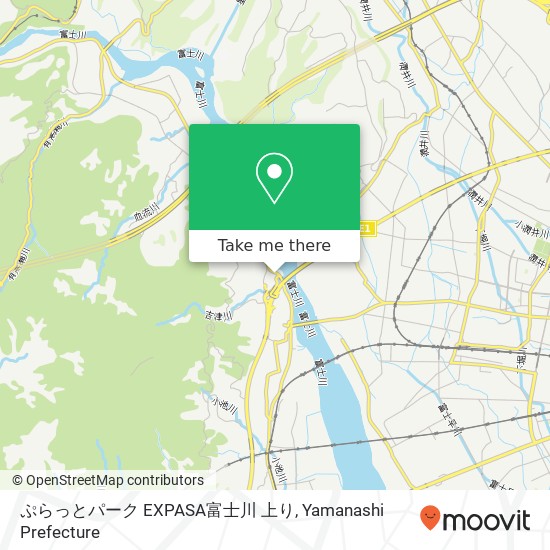 ぷらっとパーク EXPASA富士川 上り map