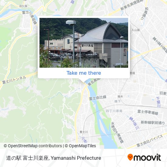 道の駅 富士川楽座 map