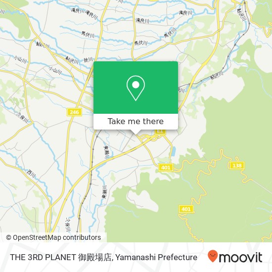 THE 3RD PLANET 御殿場店 map