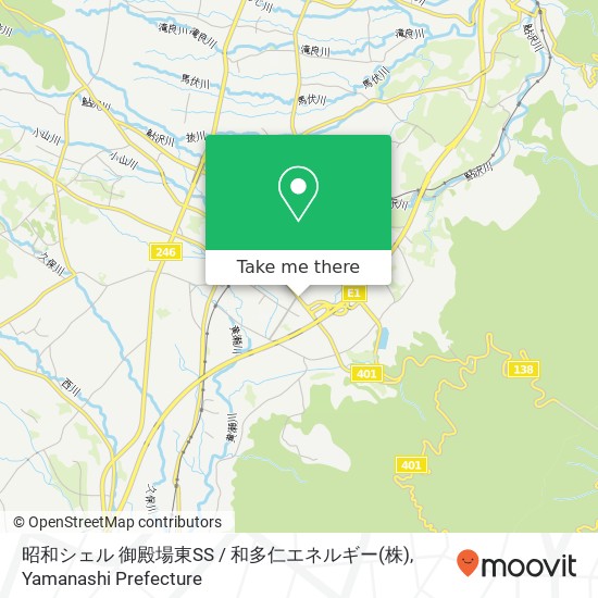 昭和シェル 御殿場東SS / 和多仁エネルギー(株) map