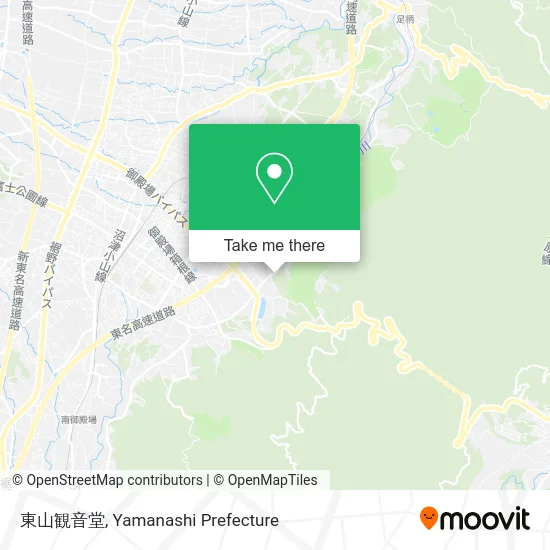 Higashiyama Kannon Temple map