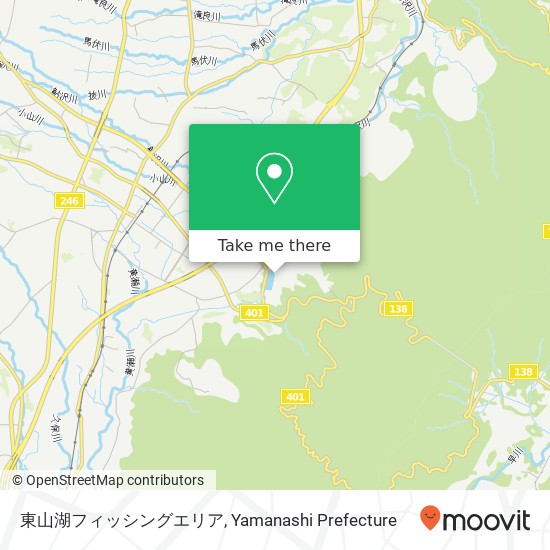 東山湖フィッシングエリア map