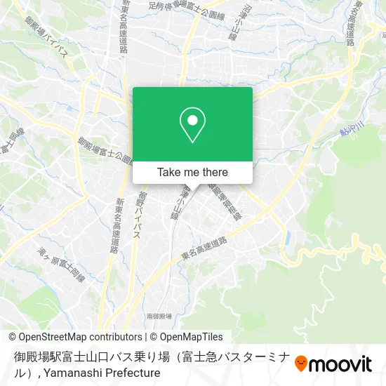 Gotemba Station Fuji Mountain Bus Terminal map